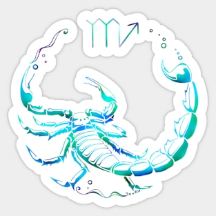 Scorpio Line art Sticker